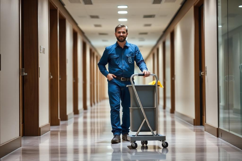 Unterhaltsreinigung Wien – Reinigungskraft im Büro